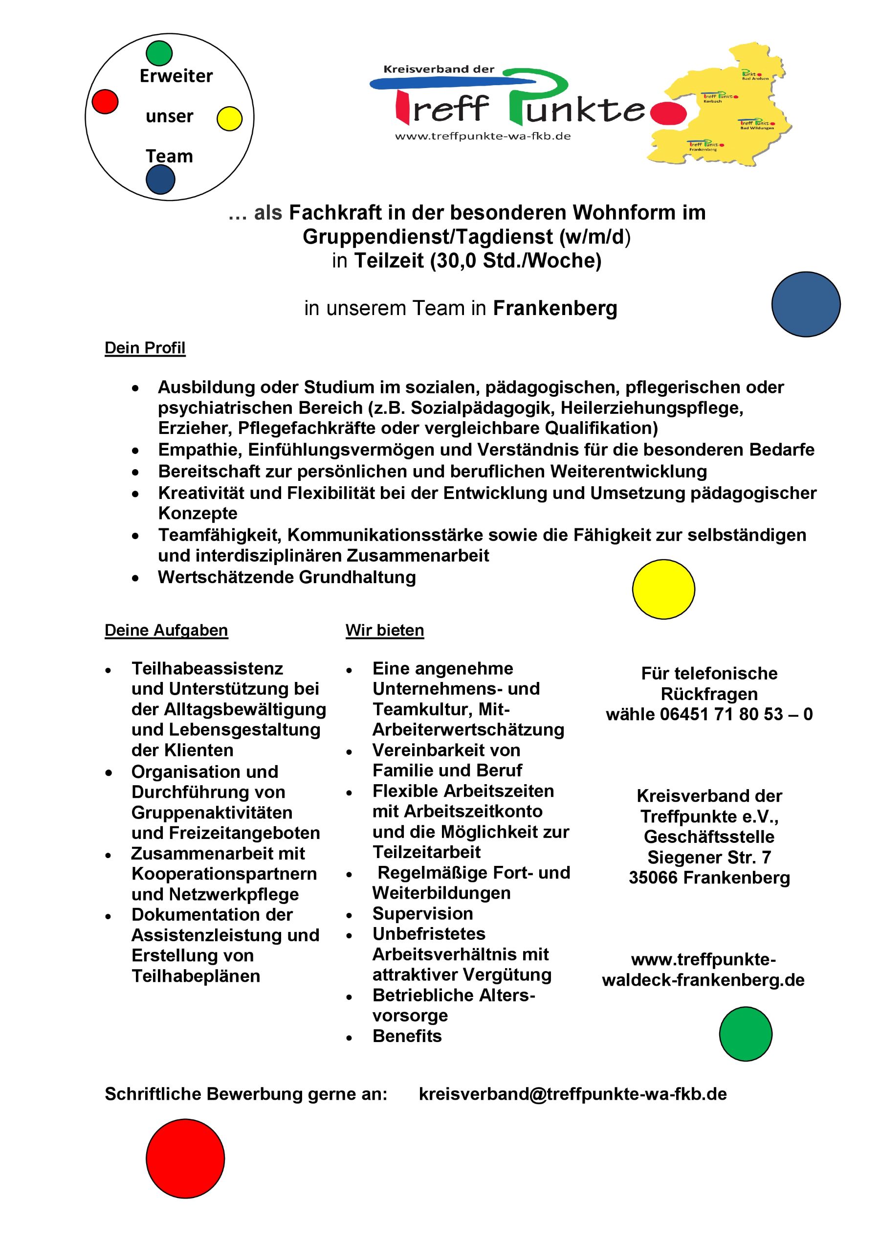 Stellenausschreibung Wofo FKB 1